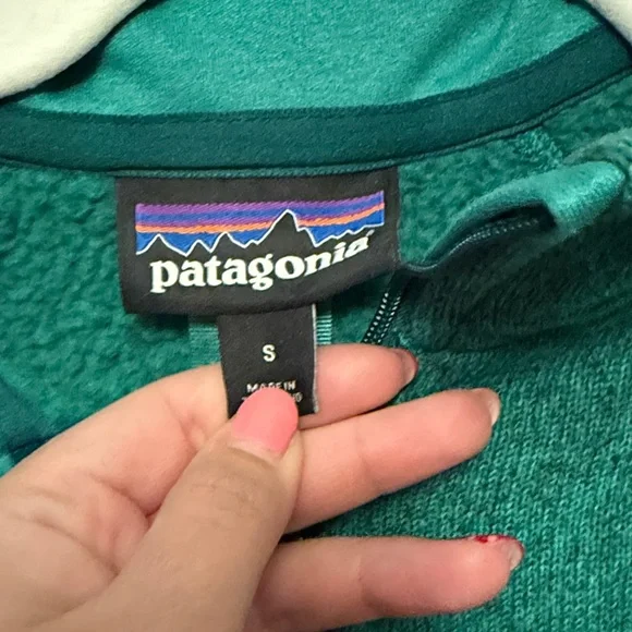 Patagonia Green Quarter-Zip Fleece - Picture 2 of 2